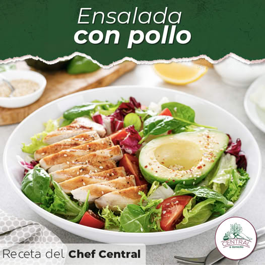 Receta: Ensalada Con Pollo Fácil Y Rápida