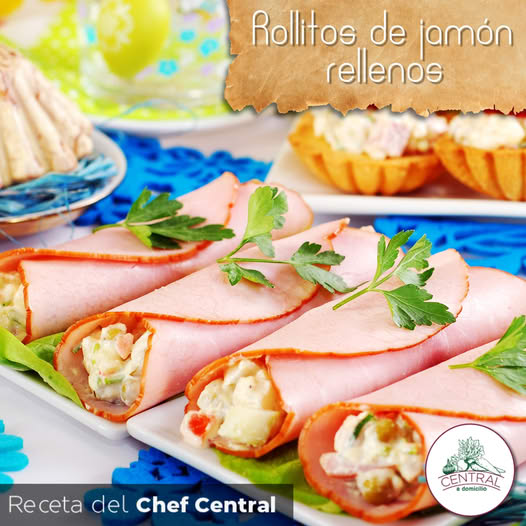 Receta: Rollitos De Jamón Rellenos Fáciles Y Rápidos