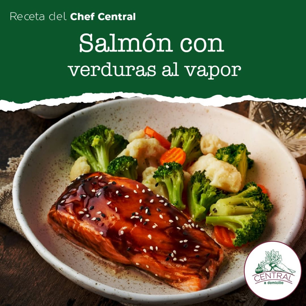 Receta: Salmón Con Verduras Al Vapor Fácil Y Rápido