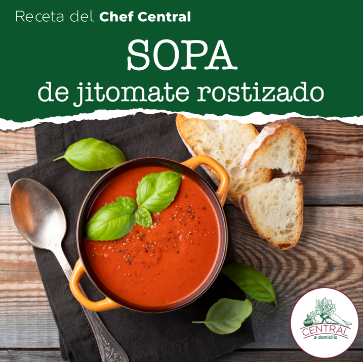 Receta: Sopa De Jitomate Rostizado Fácil Y Rápida